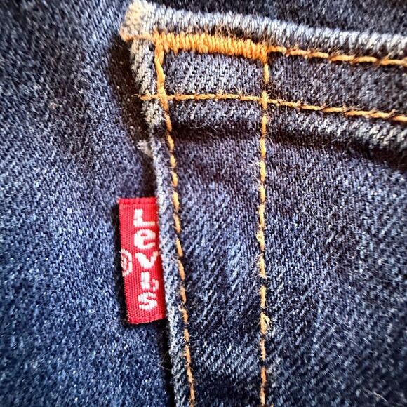 Levi's 512 Slim Tapered Fit Jeans in Dark Indigo size 31 L 30 - Picture 8 of 11